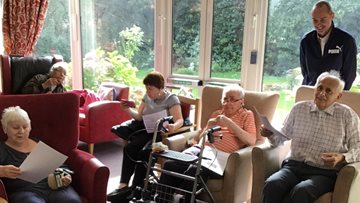Harvest festival celebrations at Leicester care home